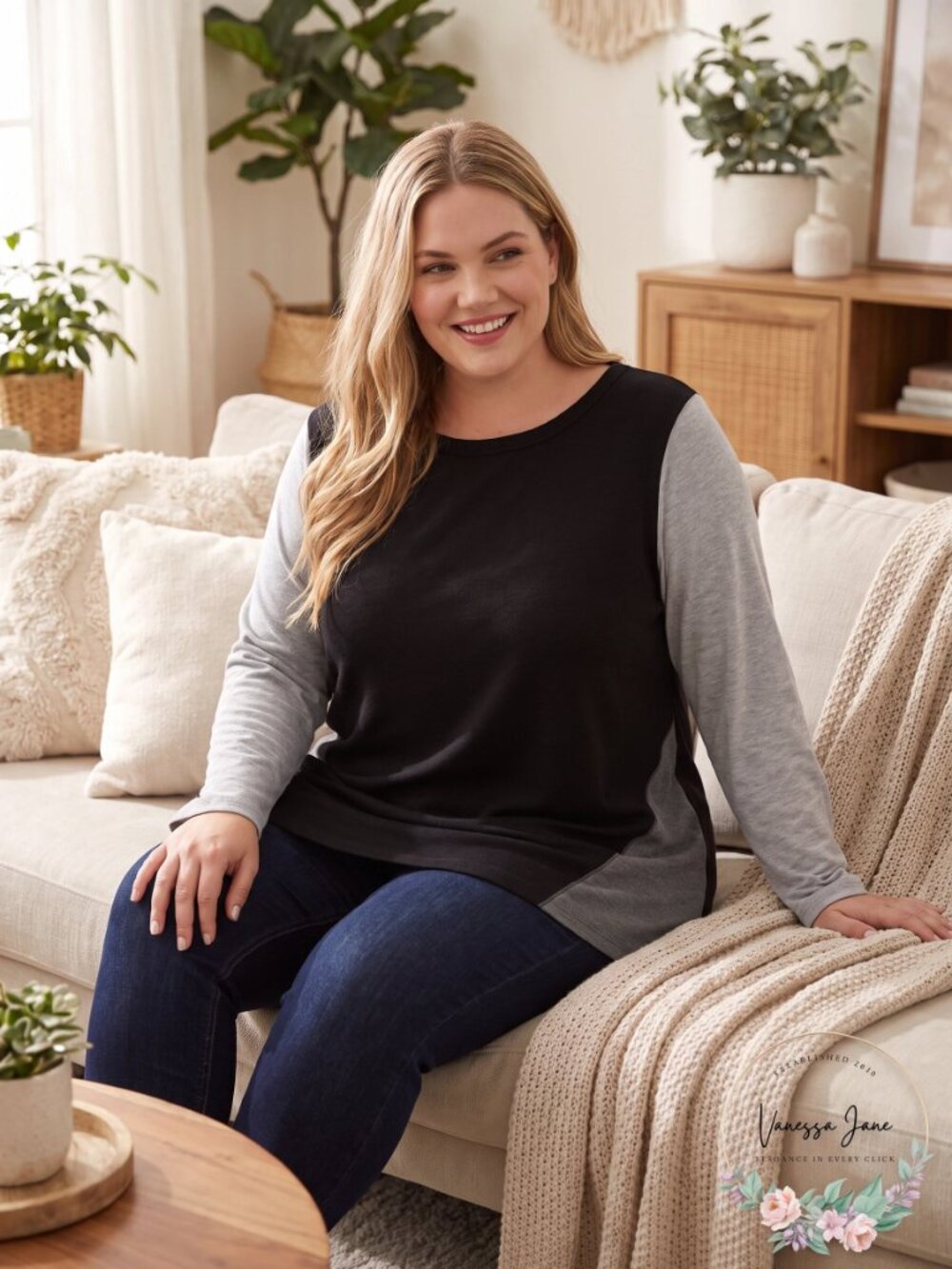 Karen Kane Womens Plus Size Colorblock Sweater,  Size 0X